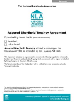 UK Assured Shorthold Tenancy Agreement: Landlord and Tenant Rental Conditions under Housing Acts 1988 and 1996 form preview