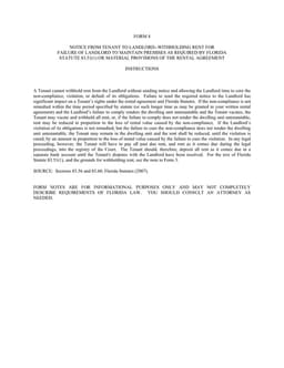 Florida Form 4 form preview