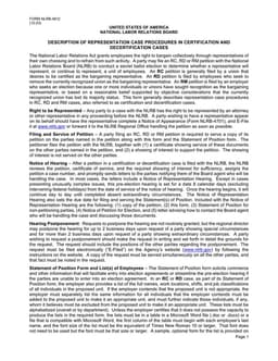 NLRB-4812 Certification and Decertification Procedures under National Labor Relations Act form preview