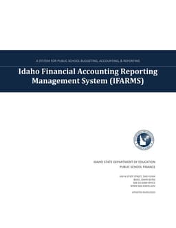 IFARMS Idaho Cash Receipt for Public School Funding Accountability form preview