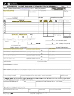 Virginia Freight Transportation Request - Essential Shipping and Logistics Details form preview