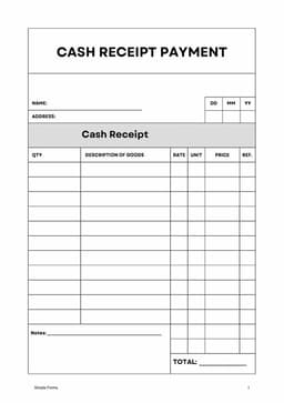 Massachusetts Cash Payment Acknowledgement with Transaction Details form preview