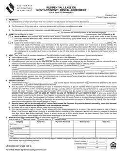 California Personal Residence Lease Agreement Details form preview