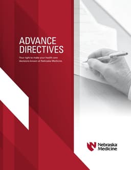 Nebraska Medicine Advance Directive - Health Decisions and Care Preferences Document form preview