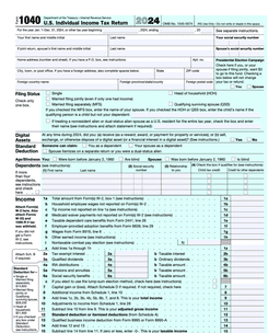 1040 – U.S. Individual Income Tax Return form preview