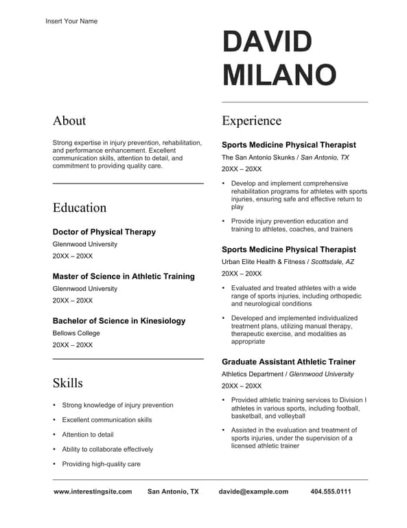 Get the most current Modern initials resume form now