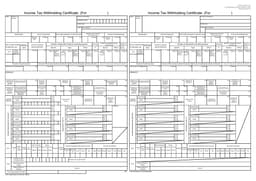 Income Tax Withholding Certificate form preview
