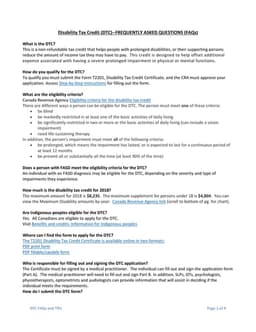 Canada T2201 Disability Tax Credit Certificate Eligibility and Benefits Kansas form preview