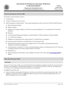 I-360 Essential Tool for Immigrant Legal Classification by USCIS form preview