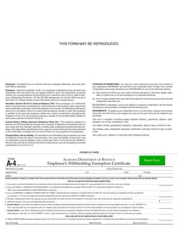 Alabama Pay Slip form preview