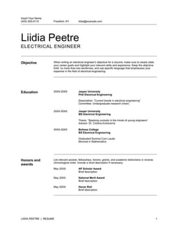 Modern multi-page resume form preview